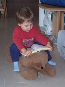 ich lese, reite und entspanne