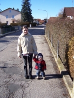 mein erster Spaziergang mit Mama